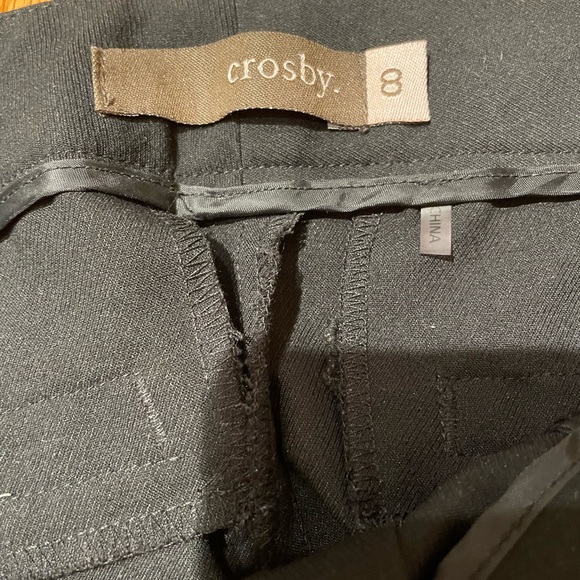 Crosby black women pants size 8 - Picture 2 of 3